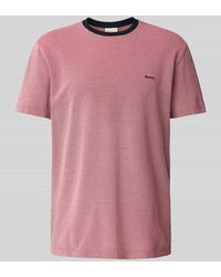 GANT - T-Shirt mit Strukturmuster - Lyst