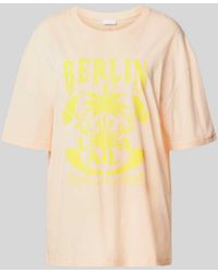 Lala Berlin - Oversized T-Shirt mit Label-Print - Lyst