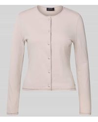 Marc Cain - Strickjacke aus Viskose-Mix mit Rundhalsausschnitt - Lyst