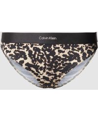 Calvin Klein - Bikini-Hose mit Animal-Print - Lyst