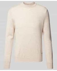Joop! - Gebreide Pullover Van Scheerwol Met Opstaande Kraag, Model 'Davide' - Lyst