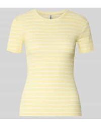 Pieces - Slim Fit T-Shirt Van Katoenmix Model 'Ruka' - Lyst