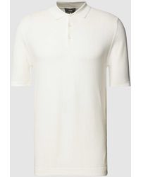 Cinque - Slim Fit Poloshirt Met Structuurmotief - Lyst