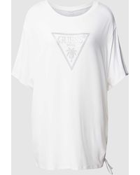 Guess - T-Shirt mit Label-Print Modell 'COULISSE' - Lyst