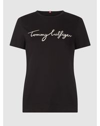 Tommy Hilfiger T-Shirt WW0WW24967 HERITAGE CREW - Schwarz