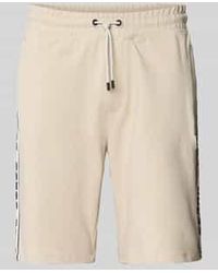 Guess - Korte Broek Met Elastische Band En Tunnelkoord - Lyst