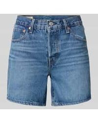 Levi's - Korte Jeans Met Steekzakken, Model '501 Rolled Short' - Lyst