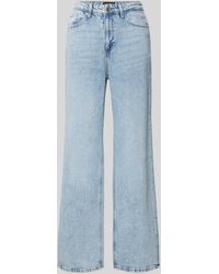 Vero Moda - Wide Fit Jeans Met Knoopsluiting - Lyst