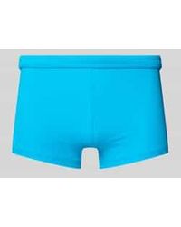 Hom - Slim Fit Zwembroek Met Labelpatch - Lyst