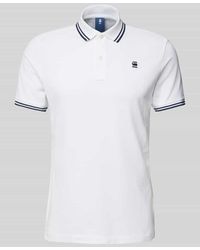 G-Star - Poloshirt mit Label-Stitching - Lyst