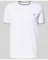 Christian Berg Men - T-Shirt mit gerippten Abschlüssen - Lyst