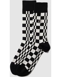 Fred Perry Sokken Met Ruitmotief, Model 'chequerboard Sock' - Zwart