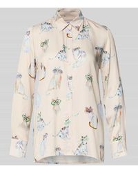 Emily Van Den Bergh - Regular Fit Bluse mit Manschetten - Lyst