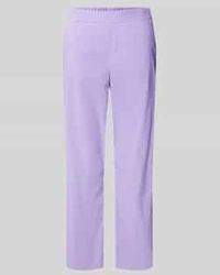 SteHmann - Flared Stoffen Broek Met Verkorte Pasvorm, Model 'Fenja' - Lyst