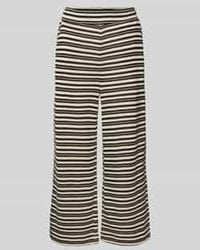 Jake*s - Gebreide Broek Met Elastische Band En Steekzakken - Lyst