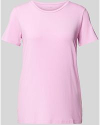 Schiesser - T-Shirt im unifarbenen Design Modell 'Mix+Relax' - Lyst