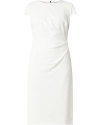 Lauren by Ralph Lauren Etuikleid mit Drapierungen - Weiß