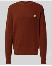 Calvin Klein - Gebreide Pullover Met Labelpatch - Lyst