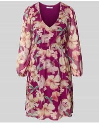 ZABAIONE - Knielanges Kleid mit V-Ausschnitt - Lyst