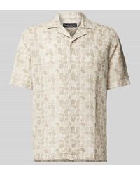 Marc O' Polo - Regular Fit Leinenhemd mit Allover-Print - Lyst