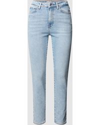 ONLY Regular Fit Jeans mit Label-Patch Modell 'EMILY' - Blau