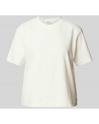 Jake*s - T-Shirt aus Frottee mit floralem Muster - Lyst