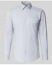 BOSS - Slim Fit Overhemd Met Enkele Knoopsluiting, Model 'Hank' - Lyst