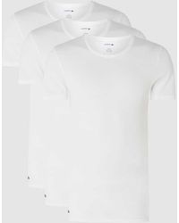 Lacoste - Slim Fit T-Shirt aus Baumwolle im 3er-Pack - Lyst