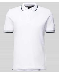 Geox - Slim Fit Poloshirt mit Kontraststreifen - Lyst