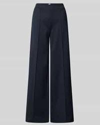 Ichi - Wide Leg Stoffen Broek Met Elastische Band, Model 'Kate' - Lyst