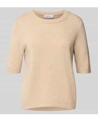 Comma, - Gebreide Pullover Van Wolmix Met 1/2-Mouwen - Lyst
