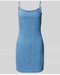 Guess - Jeansjurk Met Spaghettibandjes - Lyst