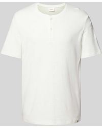S.oliver - T-Shirt mit Strukturmuster - Lyst