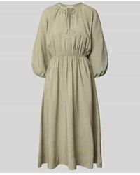 Opus - Midi-Jurk Met Steekzakken Model 'Worty' - Lyst