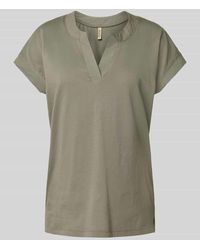 Soya Concept - T-Shirt Mit V-Ausschnitt Modell 'Derby' - Lyst