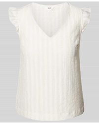 Object - Blusenshirt mit V-Ausschnitt Modell 'AMANDA' - Lyst