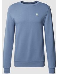 Knowledge Cotton - Sweatshirt mit Label-Stitching - Lyst