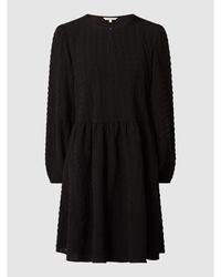 Tom Tailor Denim Kleid mit strukturiertem Muster - Schwarz