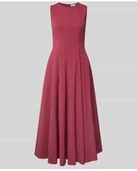 Jake*s - Midi-Jurk Met Ronde Hals - Lyst