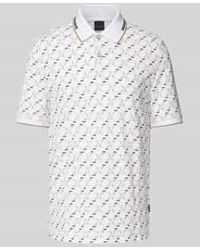 Bugatti - Regular Fit Poloshirt Met Labeldetail - Lyst
