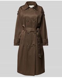 My Essential Wardrobe - Trenchcoat Mit Bindegürtel Modell 'Mira' - Lyst