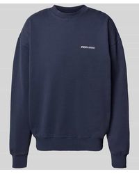 PEGADOR - Oversized Sweatshirt mit Logo-Stitching und Rundhalsausschnitt - Lyst