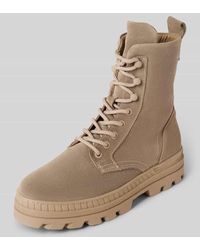Marc O' Polo - Schnürstiefel Aus Hochwertigem Velours-Rindsleder Mit Innenzipper - Lyst