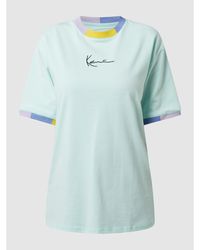 Karlkani T-Shirt aus Baumwolle - Blau