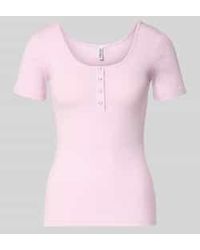 Pieces - Slim Fit T-Shirt Van Katoenmix Model 'Kitte' - Lyst