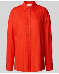 Guido Maria Kretschmer - Regular Fit Leinenbluse mit Hemdblusenkragen Modell 'SHIRIN' - Lyst
