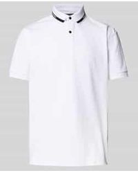 Christian Berg Men - Poloshirt Met Korte Knoopsluiting En Logoprint - Lyst