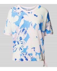 Brax - T-Shirt aus Leinen mit floralem Muster Modell 'CANDICE' - Lyst