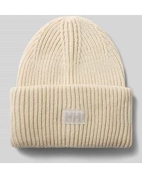 Helly Hansen - Beanie in Strick-Optik mit Logo-Patch - Lyst