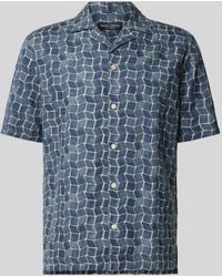 Marc O' Polo - Regular Fit Leinenhemd mit Allover-Print - Lyst